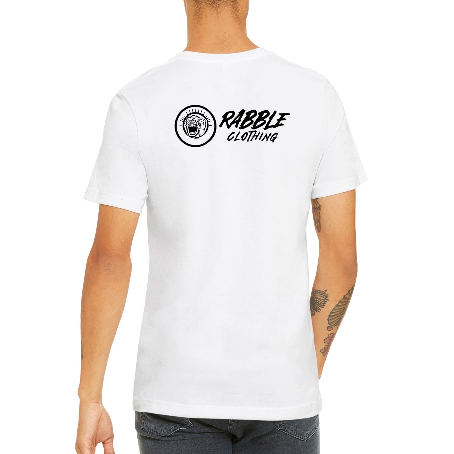 Rabble Unisex White Tee