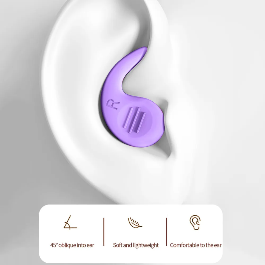 Rabble Noise Cancelling 3 Layer Black Earplugs