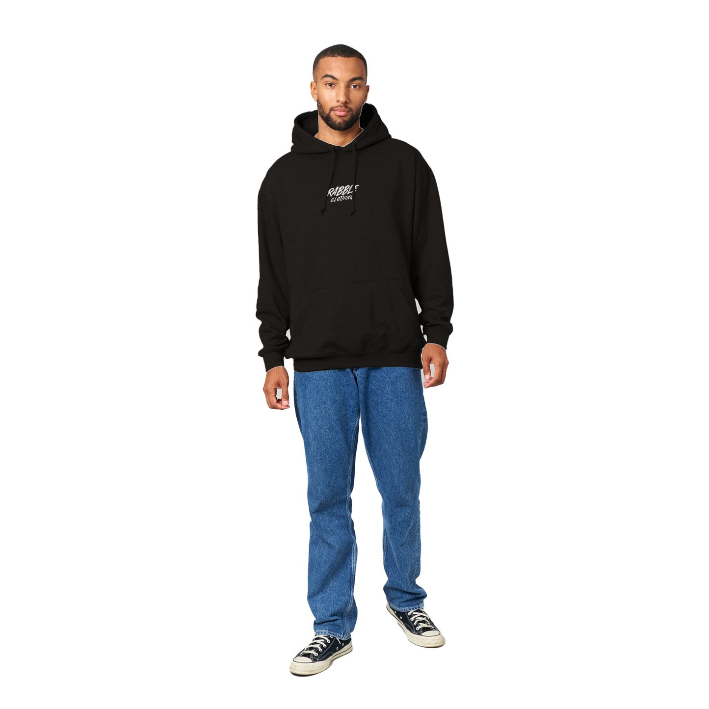 Rabble Unisex Black Hoodie